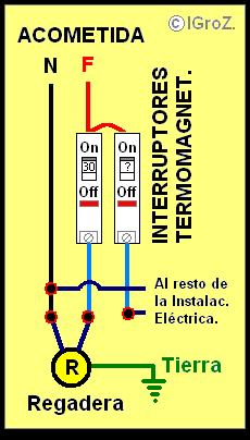Conexión de Regadera Eléctrica