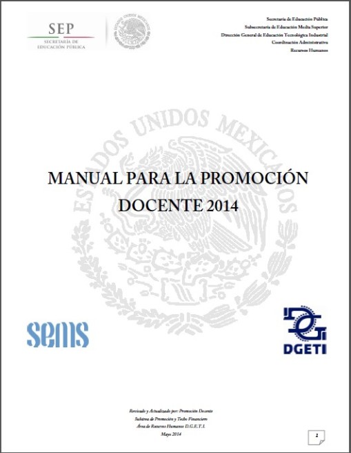 Manual Para La Promoción Docente 2014